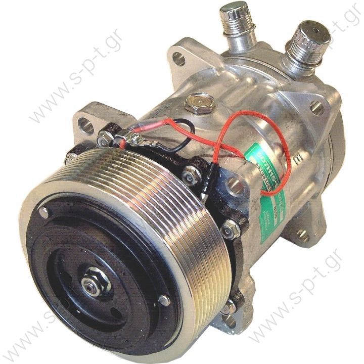 8035 Compressor Sanden SH7H15 , 24V For driver's A/C Citaro / Konvekta  Compressor Sanden, Mercedes Citaro, PV10, 24v    Ref.:  A0008353003 , A0008352603 , B13AA1222