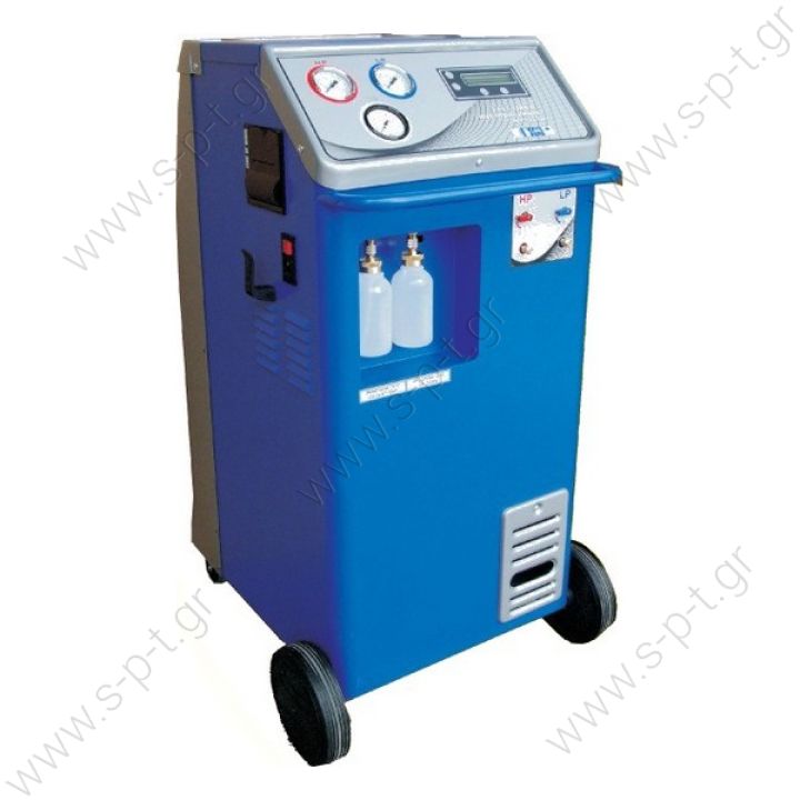 Automatic recylingunit for refrigerant Quick filling (120Kg/h) (A 10kg Bus unit takes app. 4min. for refill) No heater rquired Stron 3/4PS compressor, absorbs liquids and gas. Large refrigerant tank(40 Liter 30Kg) Very easy usage Srong scale 110Kg