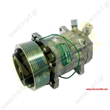 8035 Compressor Sanden SH7H15 , 24V For driver's A/C Citaro / Konvekta  Compressor Sanden, Mercedes Citaro, PV10, 24v    Ref.:  A0008353003 , A0008352603 , B13AA1222 - 