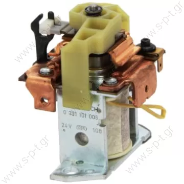 BOSCH 0 331 101 005   BOSCH ΑΥΤΟΜΑΤΟΣ ΜΠΟΥΤΟΝ ΜΙΖΑΣ 24V  ΜΠΟΥΤΟΝ ΜΙΖΑΣ 24V BOSCH FKB ANΩ   Relay, starter; Relay B183101006 Solenoid BOS KB 0331101006  MAN SCANIA DAF IVECO MERCEDES-BENZ VOLVO KHD 88->     - 