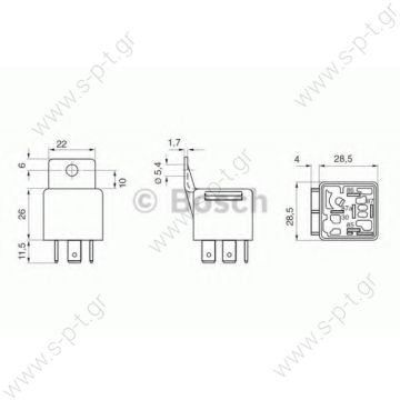 BOSCH 0332209206 ΡΕΛΕ   Relay Bosch 0332209206   24V   0332209206 24V 10/20A , for MAN, Evobus, Iveco, Volvo, Scania Flashing light, Bosch   Nr./Ref.: 5010306907 , 81.25902-6005 , A 004 545 11 05 , 4786690 , A 004 545 64 05 , 5006143961 , 1307010026 - 