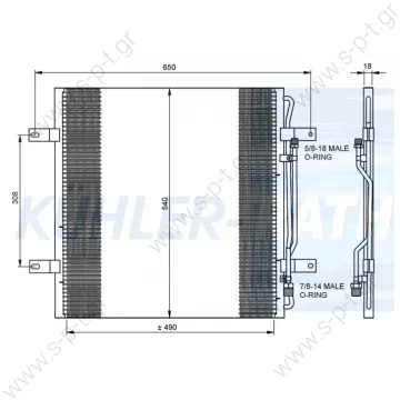 8FC351300141  BEHR-HELLA ΨΥΓΕΙΑ A/C  9705000054 MERCEDES,ATEGO 1998-2004     Condenser, air conditioning   MERCEDES ATEGO	1998-2004 ATEGO 2	2004-...  Atego (LKN) xx.1998-	Klimakondensator Axor-I (--) xx.2001-xx.2004  - 