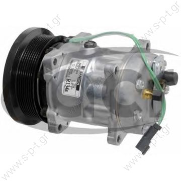 ΚΟΜΠΡΕΣΣΕΡ A/C CATERPILLAR SANDEN SD7H15 24V PV8  4487 SANDEN 7H15  CATERPILLAR, U4737 SANDEN SD7H15 24V PV8   8PV 133MM, REAR PAD   4737 CATERPILLAR OEM 151-5270  ΚΟΜΠΡΕΣΣΕΡ A/C CATERPILLAR SD7H15 132PV8 24V  - 