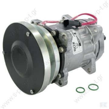 3E1909   SANDEN,4604-7H15   ΚΟΜΠΡΕΣΣΕΡ A/C  CATERPILLAR 24V SD7H15 138 A1 24V   SANDEN,4604-7H15 24V 140mm 1-A, R134a REAR GM PAD  CAT     CATERPILLAR : 3E1909, 3E-1909, 1065122, 106-5122    1065122 - 4479 - 4640 - 4658 - 8058 - 8066 - 8109  - 