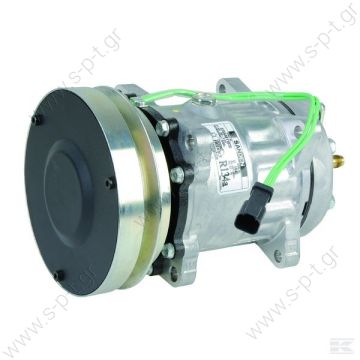 40405269 COMPRESSOR,SANDEN,4608-7H15 12V 140MM 1-A, R134A REAR GM PAD STEEL ARMATURE,D/C CAT       Compressors > Earthmoving & farm machines > Caterpillar 3641450 - 3641530 - 3E1908 - 4608 - 8065 - 8T8816  Serie 400 - Serie 900 - Serie D - 