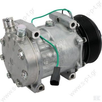 40405378 Compressors  Caterpillar OE: 4698 - AG522391 - RE68372 COMPRESSOR, SANDEN SD7H15 4698 LIEBHERR, 12V 133mm 8PV R134a VERT O-RING, DIRECT MOUNT NCSU   - 