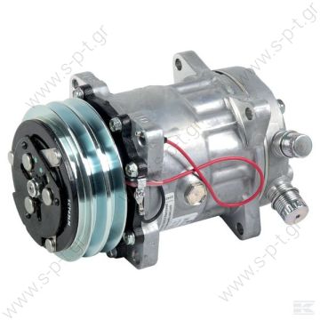 8017 ΣΥΜΠΙΕΣΤΗΣ SANDEN SD7H15 132A2 24V V-OR   4663 Compressor Series SD7 / Type SD7H15 Sanden Universal Compressor # 4741 COMPRESSOR,SANDEN,8042-7H15 24V 132MM 2-A, R134A VERT O-RING STEEL ARMATURE - 