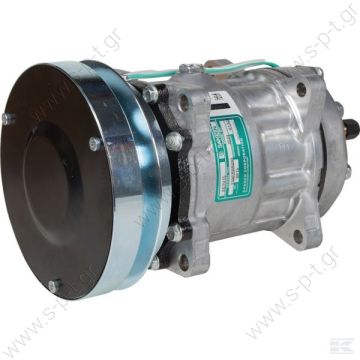 40405269 COMPRESSOR,SANDEN,4608-7H15 12V 140MM 1-A, R134A REAR GM PAD STEEL ARMATURE,D/C CAT       Compressors > Earthmoving & farm machines > Caterpillar 3641450 - 3641530 - 3E1908 - 4608 - 8065 - 8T8816  Serie 400 - Serie 900 - Serie D