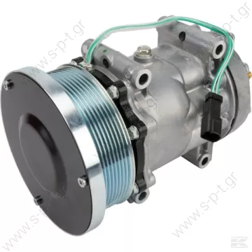 40405147  ΚΟΜΠΡΕΣΕΡ A/C   CATERPILLAR SANDEN SD7H15 24V PV8   U4769 CATERPILLAR, 24V 133MM 8PV R134A   OE: 1630872 - 3949671 - 4301 - 4769   CATERPILLAR SANDEN SANDEN 4355 Caterpillar OEM# 277-7245    CAT: 163-0872, 394-9671 Sanden model: 4769, 4301 - 