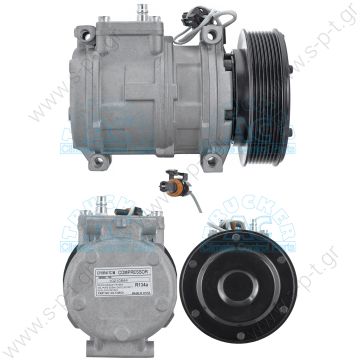 40440140 DCP99510  ΚΟΜΠΡΕΣΕΡ  A/C ΚΟΜΠΙΝΑΣ  ΤΡΑΚΤΕΡ   DENSO JOHN DEERE 10PA15C 8-V PAD FTGS  5000 / 7000 / 8000 / 9000 OE: 3947020 - 42511096912 - 4710454 - 4710460 - AH169875 - AN22149 - AW23886 - AW24173 - RE46609 - RE69716 - TY24304 - TY6764  - 