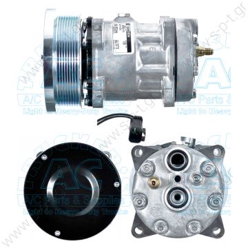 40405231  ΣΥΜΠΙΕΣΤΗΣ CATERPILLAR 24V SD7H15 138 PV8  24V    COMPRESSOR, NEW, SANDEN 7H15, CATERPILLAR, U4726 24V 8PV 133mm, REAR PAD NCSU  Fix R134a Sanden 4487 CATERPILLAR 141-9676   OEM  1149487 - 1416155 - 1419616 - 1769676 - 2180234 - 4487 - 4726  