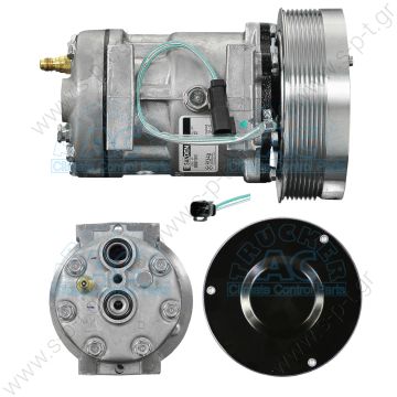 40405268 183-5106  ΣΥΜΠΙΕΣΤΗΣ CASE IH SANDEN SD7H15 14V 152PV8   955C 963C 930H 990H    Sanden Compressor # 4840 4302 CATERPILLAR OEM# 183-5106  Compressors  CATERPILLAR 183-5106 (1835106), Compressor, air conditioning - 