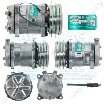 6664 SANDEN  ΣΥΜΠΙΕΣΤΗΣ A/C SD5H14 S6626, ΚΟΜΠΡΕΣΕΡ  A/C  SD5S14 132mm 2A GRV 12V VOR  ΚΟΜΠΡΕΣΕΡ[12V,A2,132MM,5S14]R134a O'Ring V  SANDEN  - 