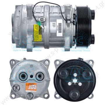 TM16EK 8PK 24V With ZEXEL COMPRESSOR Compressor - ZEXEL MODEL - Clutch: 8gr, 24V Diameter: 123mm Belt Size: Fittings: Vertical #8 x #10 (3/4″ x 7/8″) OEM# 2521333, 488-45125 - 
