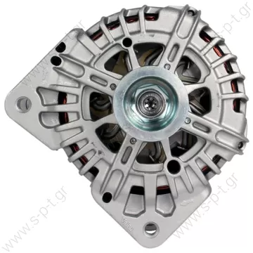 0124525044   BOSCH ΔΥΝΑΜΟ OPEL  0124525133   ΔΥΝΑΜΟ  BOSCH RENAULT LAGUNA II MEGANE II SCENIC II  NISSAN PRIMASTAR D	12V 150 Amp  Pulley PV7 x 49  	Renault / Volvo Frame Number:	FR63 Replacing 0124 525 044 Lucas LRA2368 Hella CA1827 Renault Various Models - 