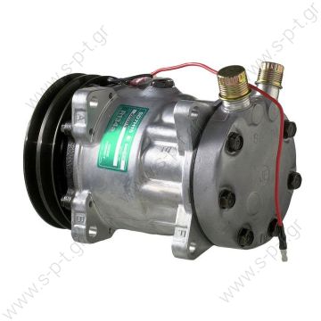 8017 ΣΥΜΠΙΕΣΤΗΣ SANDEN SD7H15 132A2 24V V-OR   4663 Compressor Series SD7 / Type SD7H15 Sanden Universal Compressor # 4741 COMPRESSOR,SANDEN,8042-7H15 24V 132MM 2-A, R134A VERT O-RING STEEL ARMATURE
