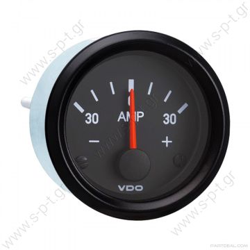 190-037-001G, VDO    ΑΜΠΕΡΟΜΕΤΡΟ 30Α Φ52   190037001G   ΑΜΠΕΡΟΜΕΤΡΟ VDO -30\+30Α Φ52        I00001 Ammeter 30A 12/24V 52mm  VDO Cockpit International 30A Ammeter Does Not Require External Shunt 12V - 190 903 - 