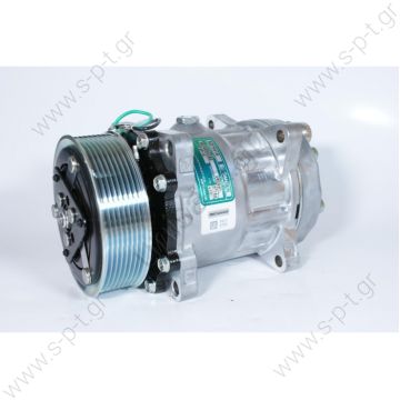 8085 5800063 68220 ΣΥΜΠΙΕΣΤΗΣ SANDEN SD7H15    Compressor SD7H15 Compressor - SANDEN MODEL - Sanden Compressor Series: SD7H15 Mount: Ear Clutch: 8gr, 24V Diameter: 119mm Belt Size: Fittings: Horizontal #8 x #10 (3/4″ x 7/8″) Head: KG Sanden model: 4765