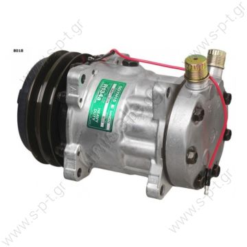 8018 8024  ΣΥΜΠΙΕΣΤΗΣ SANDEN SD7H15 132A2 12V V-OR  5800011 COMPRESSOR SD7H15 Sanden Universal Compressor # 4741  Sanden 4664 Kenworth LE1620 Mack 206RD413M