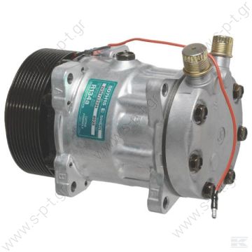 8197 ΣΥΜΠΙΕΣΤΗΣ SANDEN SD7H15 119PV8   24V V-OR   Compressor SD7H15 10 PK 24V SANDEN  OE No 0195007180 / S8197 SANDEN SD7H15 Voltage	24 V Pulley wheel diameter [mm] (measured on grooves)	133 Number of grooves	10 Connectors	7/8" x 3/4"  