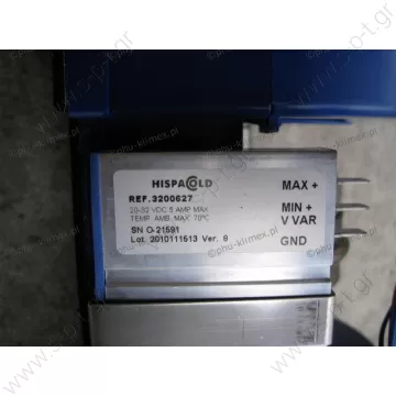 HISPACOLD 5300068   ΜΟΤΕΡ  ΔΙΠΛΟ ΚΟΜΠΛΕ ΜΕ ΠΛΑΚΕΤΑ [ ΜΠΛΕ ] Hispacold double blower with controller   Twin Blower 24v  Double axial motor fan Hispacold OE: 5010531145 - 5300068 - 593111 HISP5300068    Double blower Hispacold Hispacold Double Blower W/S - 