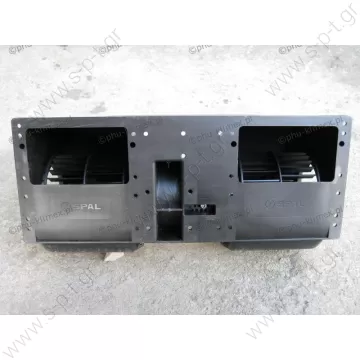 006-B40-22 SPAL  ΜΟΤΕΡ ΣΑΛΛΙΓΚΑΡΟΣ ΔΙΠΛΟΣ    006-B40-22    Konvekta Carrier Sutrak 24V   Spal Twin Blower 24v 1050m³/h Airflow High performance double blower for vehicle HVAC (Heating, Ventilation, Air Conditioning) systems. Voltage: 24v  Speed: 3 - 