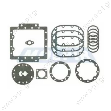 HISPACOLD 3600007 (6W600)  ΣΕΤ ΦΛΑΤΖΕΣ   Hispacold Compressor gasket kit Ref.: 3600007 for 6-cylinder 6W600 compressor - 