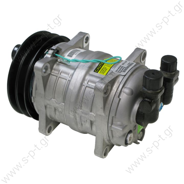 TM16EK 2A 24V With ZEXEL COMPRESSOR Compressor - ZEXEL MODEL - Clutch: 2gr, 24V Diameter: 135mm Belt Size: 1/2″ Fittings: Vertical #8 x #10 (3/4″ x 7/8″) OEM# 2521153, 488-45015