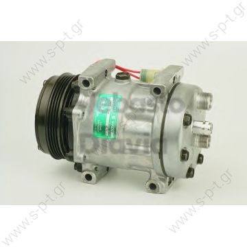 SD7H15-8076 ΚΟΜΠΡΕΣΣΕΡ  SANDEN  LAND ROVER DEFENDER MODEL-(2.5 TD5) 112MM PK - 4    LAND ROVER OE No.	JPB101200  	SANDEN 12 V  112  4 PV  Oil  PAG 100  - 