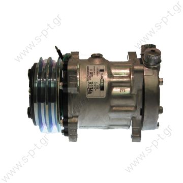 7872  ΣΥΜΠΙΕΣΤΗΣ SANDEN SD7H15 132 A2 24V V-ROT   4743 KOMPRESOR SD7H15 MODEL - SD4743 PULLEY - 125MM BELT - 2A CO - 
