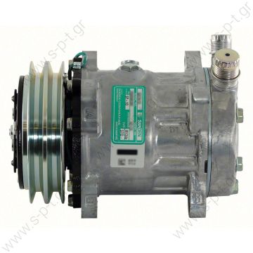 8018 8024  ΣΥΜΠΙΕΣΤΗΣ SANDEN SD7H15 132A2 12V V-OR  5800011 COMPRESSOR SD7H15 Sanden Universal Compressor # 4741  Sanden 4664 Kenworth LE1620 Mack 206RD413M - 
