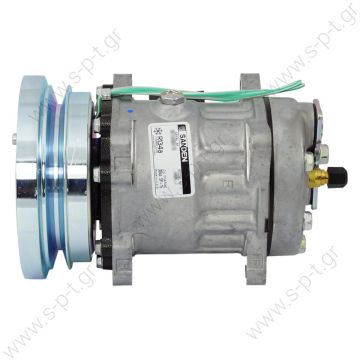 40405145   ΣΥΜΠΙΕΣΤΗΣ CATERPILLAR 24V SD7H15 138 A1 24V   SANDEN 4468  SANDEN,4608-7H15 24 V 140MM 1-A, R134A REAR GM PAD ,D/C CAT Caterpillar 1011759 - 1343997 - 2021759 - 3E1906 - 3E3658 - 4468 - 4604 - 7984 - 7T8600 - 8064 CATERPILLAR OEM# 3E-1908 - 