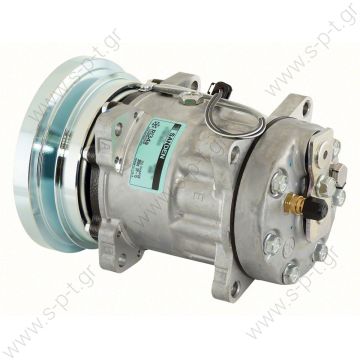 40405145   ΣΥΜΠΙΕΣΤΗΣ CATERPILLAR 24V SD7H15 138 A1 24V   SANDEN 4468  SANDEN,4608-7H15 24 V 140MM 1-A, R134A REAR GM PAD ,D/C CAT Caterpillar 1011759 - 1343997 - 2021759 - 3E1906 - 3E3658 - 4468 - 4604 - 7984 - 7T8600 - 8064 CATERPILLAR OEM# 3E-1908 - 