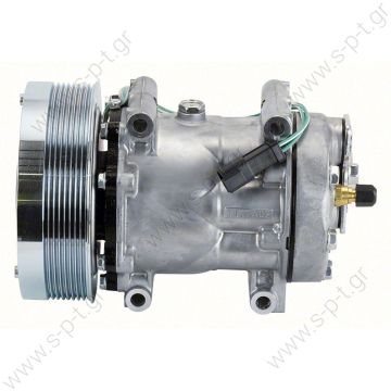 40405268 183-5106  ΣΥΜΠΙΕΣΤΗΣ CASE IH SANDEN SD7H15 14V 152PV8   955C 963C 930H 990H    Sanden Compressor # 4840 4302 CATERPILLAR OEM# 183-5106  Compressors  CATERPILLAR 183-5106 (1835106), Compressor, air conditioning - 