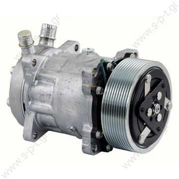 8035 Compressor Sanden SH7H15 , 24V For driver's A/C Citaro / Konvekta  Compressor Sanden, Mercedes Citaro, PV10, 24v    Ref.:  A0008353003 , A0008352603 , B13AA1222 - 