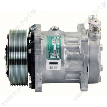 8035 Compressor Sanden SH7H15 , 24V For driver's A/C Citaro / Konvekta  Compressor Sanden, Mercedes Citaro, PV10, 24v    Ref.:  A0008353003 , A0008352603 , B13AA1222 - 