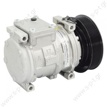 447100-2380  DCP99510, DENSO   ΚΟΜΠΡΕΣΕΡ A/C ΤΡΑΚΤΕΡ- ΜΗΧΑΝΗΜΑΤΩΝ    CONSTRUCTION EQUIPMENT, AGRICULTURA Denso Compressor & Clutch John Deere OEM# RE46609   COMPRESSOR, N-DENSO 10PA17C JOHN DEERE, 12V 145MM 8PV R134A, DUST COVER  - 
