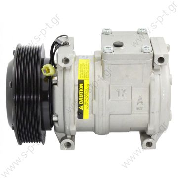 447100-2380  DCP99510, DENSO   ΚΟΜΠΡΕΣΕΡ A/C ΤΡΑΚΤΕΡ- ΜΗΧΑΝΗΜΑΤΩΝ    CONSTRUCTION EQUIPMENT, AGRICULTURA Denso Compressor & Clutch John Deere OEM# RE46609   COMPRESSOR, N-DENSO 10PA17C JOHN DEERE, 12V 145MM 8PV R134A, DUST COVER  - 