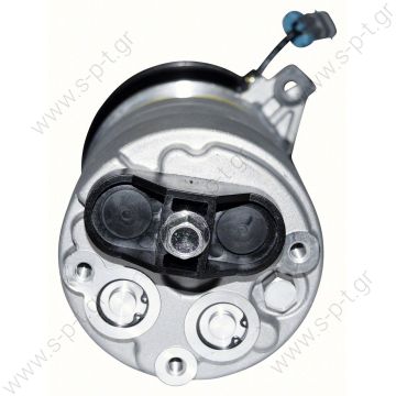 ΣΥΜΠΙΕΣΤΗΣ DELPHI HR6   COMPRESSOR, NEW, DELPHI, KOMATSU WB975, WB97R MANITOU FORKLIFT HR6, 12V, 1A NISU 1136608 ER191178  COMPRESSOR DELPHI (HARRISON) OEM - 205A99 TYPE : HR6 - 