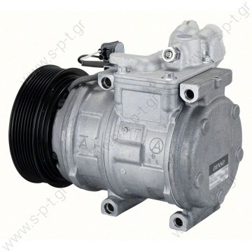 COMPRESSOR, LAND ROVER DEFENDER/DISCOVERY 2 TD5 N-DENSO 10PA17C, 06/98-04/07 TD5 2.5TD 125MM 7PV - 