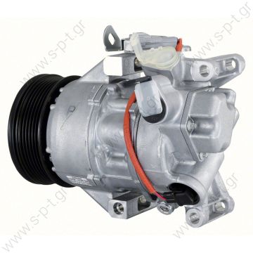 447260-1506  ΣΥΜΠΙΕΣΤΗΣ TOYOTA YARIS VVTI 1000cc 2006    ΚΟΜΠΡΕΣΕΡ AC DENSO TOYOTA YARIS   COMPRESSOR TOYOTA  88310-0D200   5SER09C  DENSO DCP50240    Description YARIS COMPRESSOR,NEW, N-DENSO TOYOTA YARIS 5SER09C 8/05 ON - 