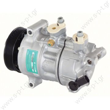98885 (97885)  ΚΟΜΠΡΕΣΕΡ A/C VAG   COMPRESSOR,NEW, SANDEN    1K0820803H VOLKSWAGEN GOLF / CADDY / TOURAN 6PK 110MM PXE16-1615, PXE16-1601, PXE16-8675 OE : 1K0 820 803G - 