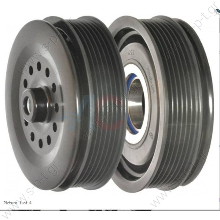 CA605  ΤΡΟΧΑΛΙΑ ΚΟΜΠΛΕ    AC-coupling 06DN08 complete compressor DENSO TOYOTA Compressor  DENSO 5SE, 6SE - PETROL   Number pk: V6  Wheel diameter 125 mm  size bearings: 35x52x12 Interchange: CA605  