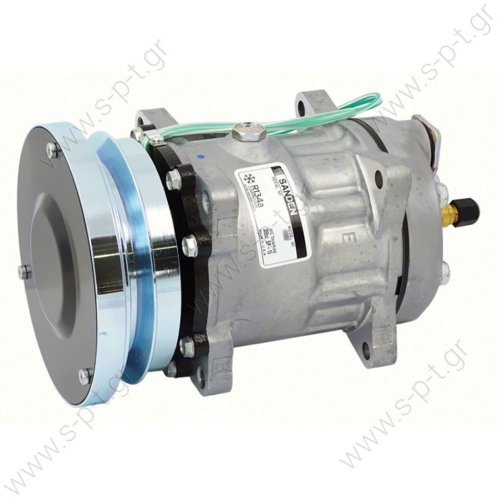 40405145   ΣΥΜΠΙΕΣΤΗΣ CATERPILLAR 24V SD7H15 138 A1 24V   SANDEN 4468  SANDEN,4608-7H15 24 V 140MM 1-A, R134A REAR GM PAD ,D/C CAT Caterpillar 1011759 - 1343997 - 2021759 - 3E1906 - 3E3658 - 4468 - 4604 - 7984 - 7T8600 - 8064 CATERPILLAR OEM# 3E-1908