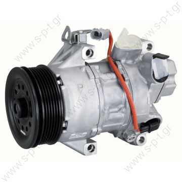 447260-1506  ΣΥΜΠΙΕΣΤΗΣ TOYOTA YARIS VVTI 1000cc 2006    ΚΟΜΠΡΕΣΕΡ AC DENSO TOYOTA YARIS   COMPRESSOR TOYOTA  88310-0D200   5SER09C  DENSO DCP50240    Description YARIS COMPRESSOR,NEW, N-DENSO TOYOTA YARIS 5SER09C 8/05 ON - 