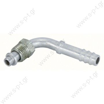 ΓΩΝΙΑ 90º 6-8-10-12mm 3/8"~3/4" o-ring 90° Αρσενικό Ακροφύσιο FITTING, MOR-90D 6- 8 ALUMINIUM BARB, STEP-UP 1551