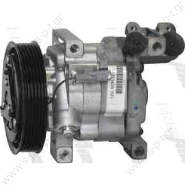 98908 (97908) CITROEN / TOYOTA MODEL - C1/AYGO (1.0)  ΚΟΜΠΡΕΣΣΕΡ A/C  DCP21601-PEK317 CITROEN C1, PEUGEOT 107, TOYOTA AYGO 1.4 HDi     , 6453RK - 883100H020   CITROËN 6453RJ, PEUGEOT 6453RJ, TOYOTA   883100H010   - 