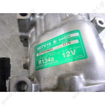 78618 (77618)  ΣΥΜΠΙΕΣΤΗΣ IVECO NEW DAILY I  COMPRESSOR FIAT / IVECO MODEL - DUCATO (2.3JTD); DAILY II (35,29) NUMBER PK - 4 WHEEL SIZE - 112MM Compressor - SANDEN 7V16 FIAT ModelEngine DUCATO DUCATO II2.3 JTD 04,02-08,04 81kW 81kW 2.3 JTD 09.04 - - 