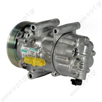 98804 (97804)  Compressor Sanden variable SD6C12   CITROEN / PEUGEOT MODEL - C4 / 307 11.04 - COMPRESSOR  6453QP 6453QQ  PEUGEOT : 9651911180, 6453QP    - 
