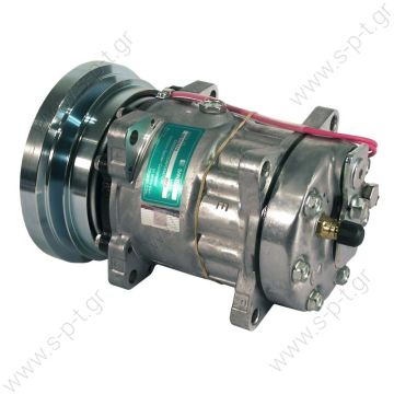 40405145   ΣΥΜΠΙΕΣΤΗΣ CATERPILLAR 24V SD7H15 138 A1 24V   SANDEN 4468  SANDEN,4608-7H15 24 V 140MM 1-A, R134A REAR GM PAD ,D/C CAT Caterpillar 1011759 - 1343997 - 2021759 - 3E1906 - 3E3658 - 4468 - 4604 - 7984 - 7T8600 - 8064 CATERPILLAR OEM# 3E-1908 - 